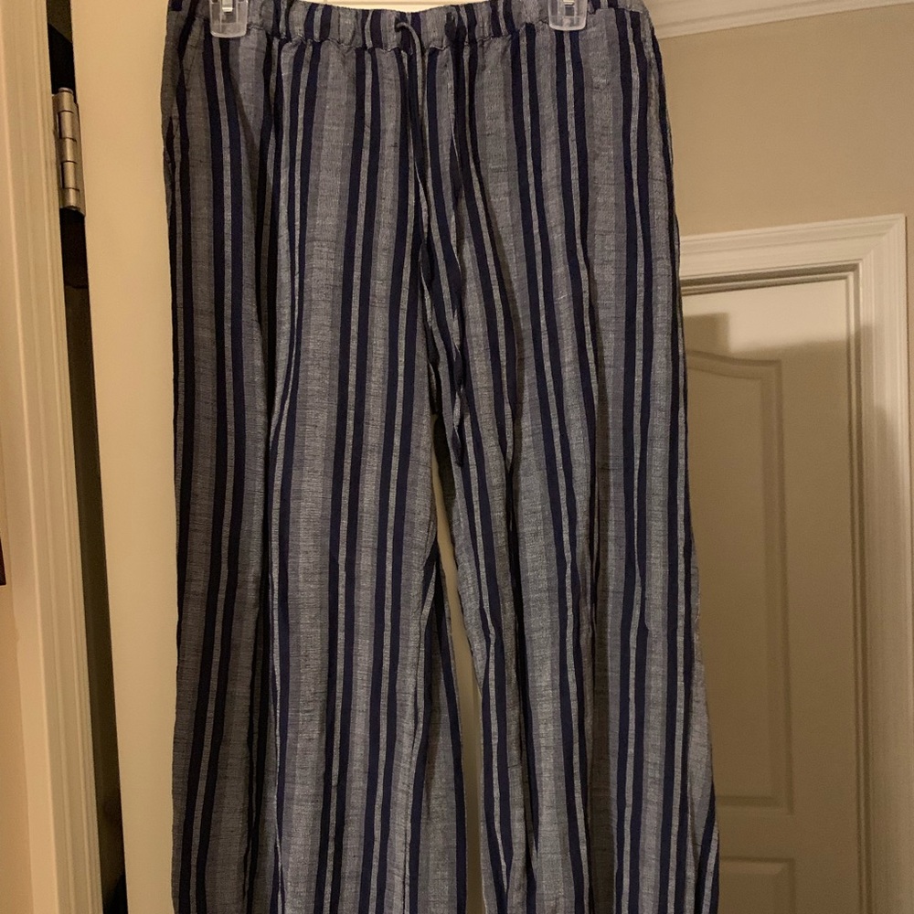 Merona High Waisted Wide Leg Linen Pants